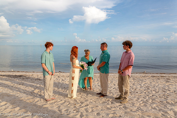 Amy & Blaines Key West Casual Wedding-2